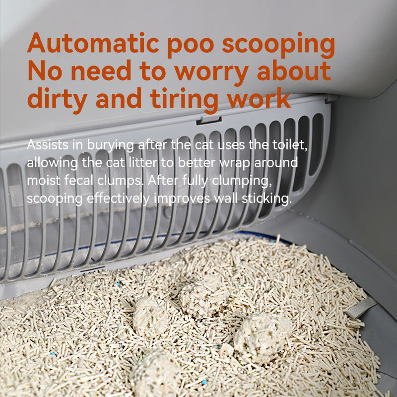 Bulk Supply Customized Packaging Self-Cleaning Smart Cat Litter Box Safety Sensor Automatic Cat Toilet