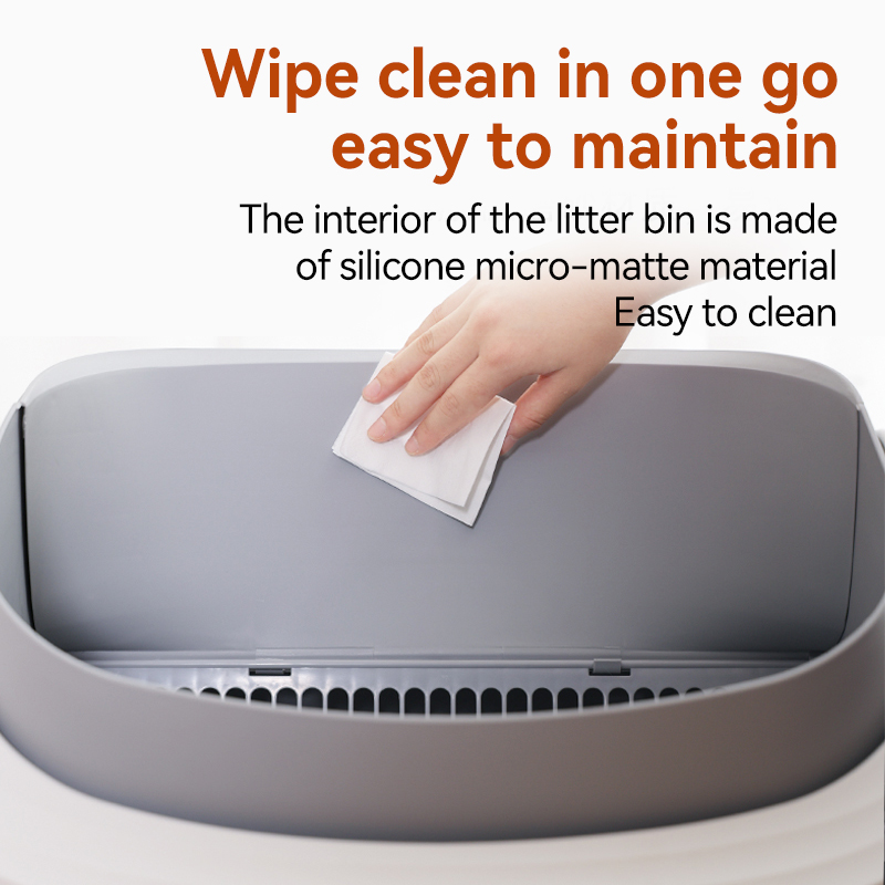 Wholesale Odor Control Stable Operation Smart Cat Toilet Open Top Easy Clean Automatic Cat Litter Box