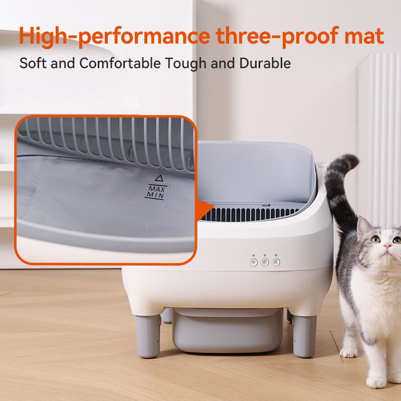 Cost-Effective Low Noise Electric Self Cleaning Cat Litter Box Open Top Smart Cat Toilet with Odor Removal